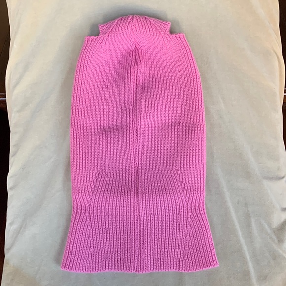 Dolls Kill Pink Baklava Balaclava Horn or Ponytail top holes 5hole ski mask - Picture 4 of 6